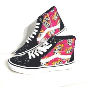 Vans Skate Sk8-Hi Fuchsia Fedora Dice Flame Size US 7 women’s 5.5 men’s NWOB